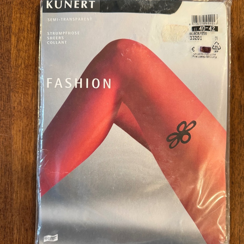 KUNERT Fashion, Black with flower, 40-42/Medium